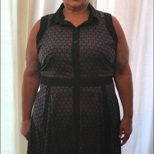 Geometrical print dress